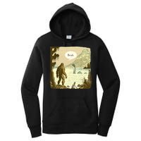 Funny Bigfoot Sasquatch Loch Ness Monster Introvert Bruh Women's Pullover Hoodie