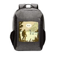 Funny Bigfoot Sasquatch Loch Ness Monster Introvert Bruh Vector Backpack