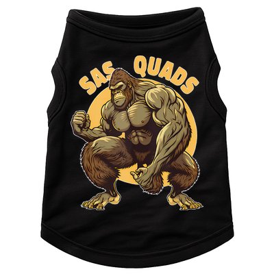 Funny Bigfoot Sas Quads Sasquatch Pun Funny Workout Doggie Tank