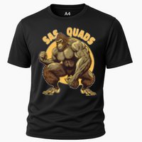Funny Bigfoot Sas Quads Sasquatch Pun Funny Workout Performance Shirt
