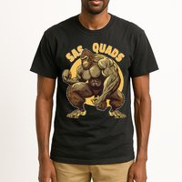 Funny Bigfoot Sas Quads Sasquatch Pun Funny Workout Tall T-Shirt