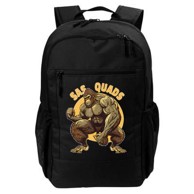 Funny Bigfoot Sas Quads Sasquatch Pun Funny Workout Backpack