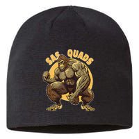 Funny Bigfoot Sas Quads Sasquatch Pun Funny Workout Sustainable Beanie