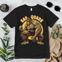 Funny Bigfoot Sas Quads Sasquatch Pun Funny Workout Premium T-Shirt