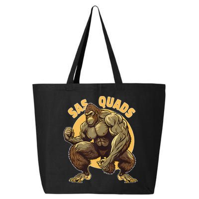 Funny Bigfoot Sas Quads Sasquatch Pun Funny Workout 25L Jumbo Tote