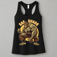 Funny Bigfoot Sas Quads Sasquatch Pun Funny Workout Womens Tank Top