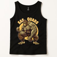 Funny Bigfoot Sas Quads Sasquatch Pun Funny Workout Tank Top