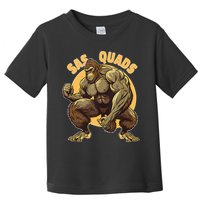 Funny Bigfoot Sas Quads Sasquatch Pun Funny Workout Toddler T-Shirt
