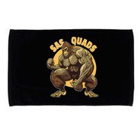 Funny Bigfoot Sas Quads Sasquatch Pun Funny Workout Microfiber Hand Towel