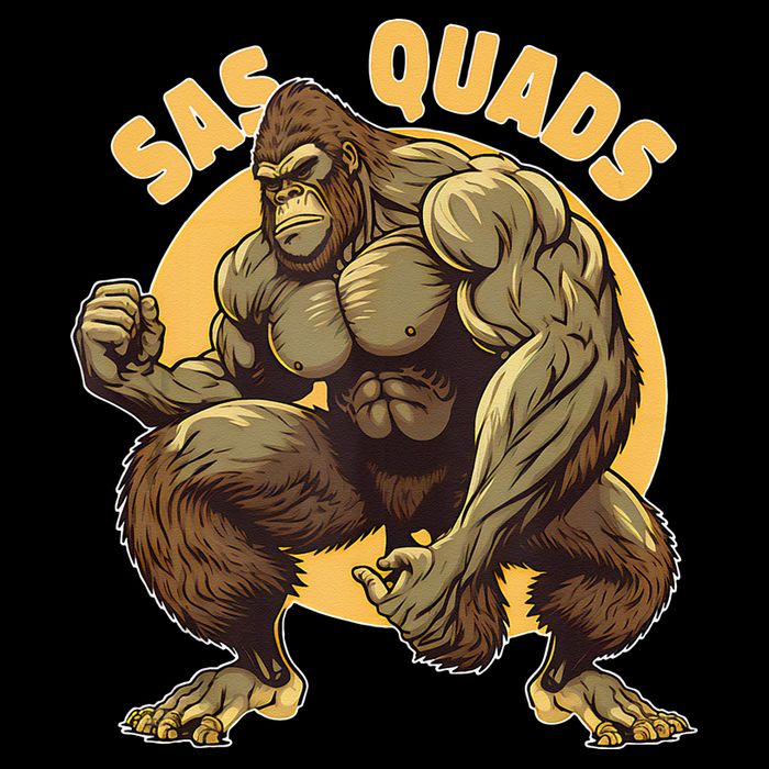 Funny Bigfoot Sas Quads Sasquatch Pun Funny Workout Wool Snapback Cap