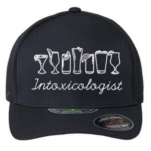 Funny Bartender Shirts For Wo Intoxicologist Bartending Flexfit Unipanel Trucker Cap