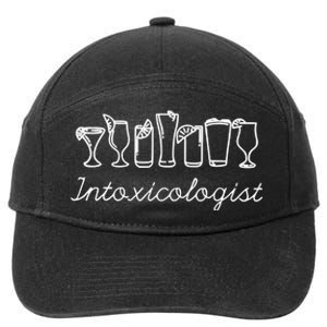 Funny Bartender Shirts For Wo Intoxicologist Bartending 7-Panel Snapback Hat