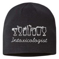 Funny Bartender Shirts For Wo Intoxicologist Bartending Sustainable Beanie