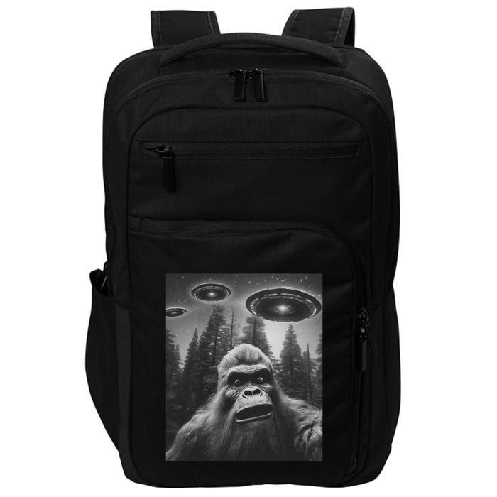 Funny Bigfoot Sasquatch Alien Ufo Impact Tech Backpack