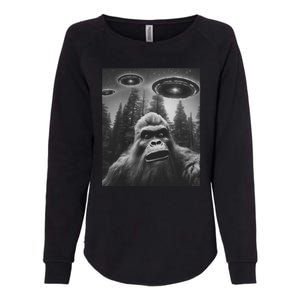 Funny Bigfoot Sasquatch Alien Ufo Womens California Wash Sweatshirt