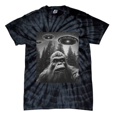 Funny Bigfoot Sasquatch Alien Ufo Tie-Dye T-Shirt