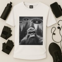 Funny Bigfoot Sasquatch Alien Ufo Performance Shirt