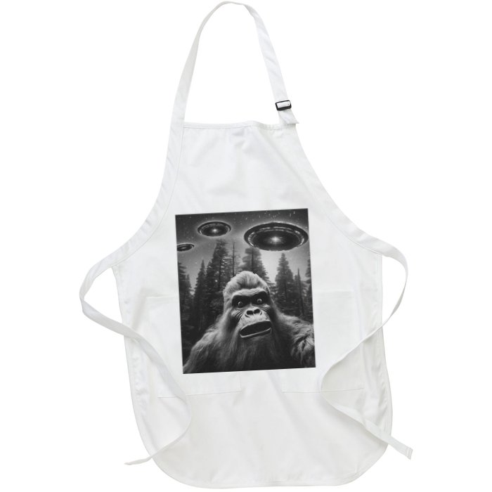 Funny Bigfoot Sasquatch Alien Ufo Apron