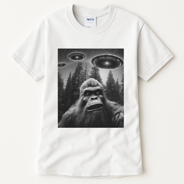 Funny Bigfoot Sasquatch Alien Ufo Tall T-Shirt