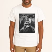 Funny Bigfoot Sasquatch Alien Ufo Tall T-Shirt