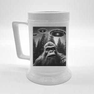 Funny Bigfoot Sasquatch Alien Ufo Beer Stein