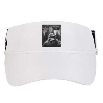 Funny Bigfoot Sasquatch Alien Ufo Adult Drive Performance Visor