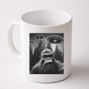 Funny Bigfoot Sasquatch Alien Ufo Coffee Mug