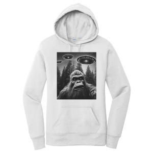 Funny Bigfoot Sasquatch Alien Ufo Women's Pullover Hoodie