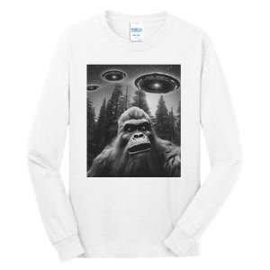 Funny Bigfoot Sasquatch Alien Ufo Tall Long Sleeve T-Shirt