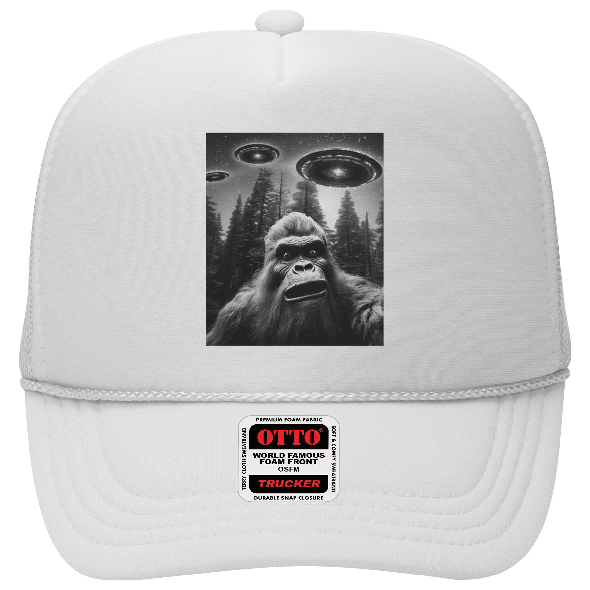 Funny Bigfoot Sasquatch Alien Ufo Hat