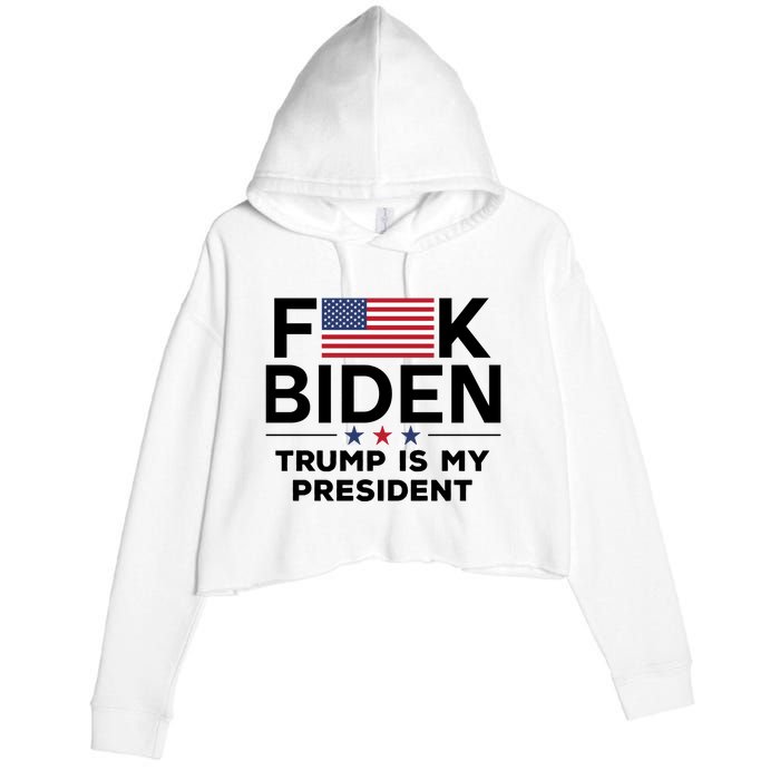 Fjb, Bare Shelves, Anti Liberal, Fu46 Crop Fleece Hoodie