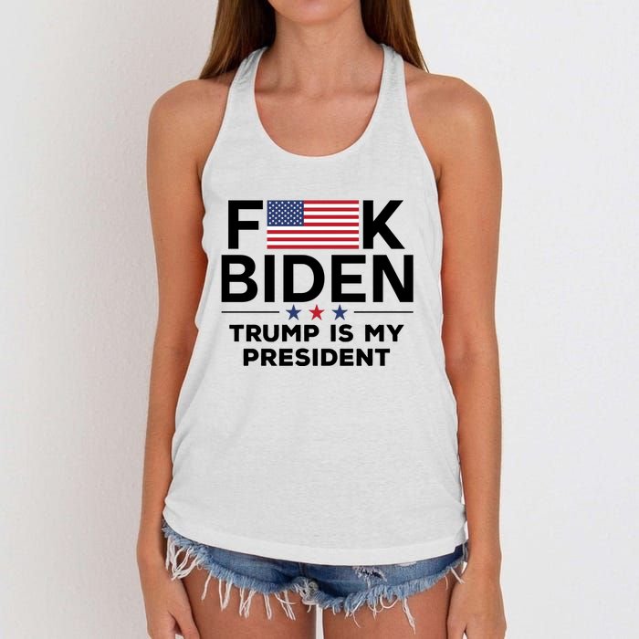 Fjb, Bare Shelves, Anti Liberal, Fu46 Women's Knotted Racerback Tank