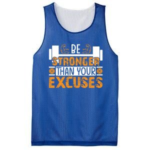 Fitness Be Stronger Than Your Excuses Unisex Tee Meaningful Gift Mesh Reversible Basketball Jersey Tank