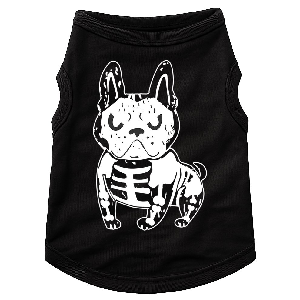 French Bulldog Skeleton Ghost Halloween Costume Gift Doggie Tank
