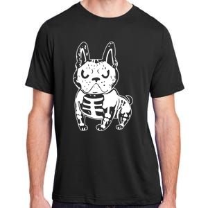 French Bulldog Skeleton Ghost Halloween Costume Gift Adult ChromaSoft Performance T-Shirt