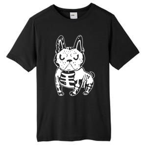 French Bulldog Skeleton Ghost Halloween Costume Gift Tall Fusion ChromaSoft Performance T-Shirt