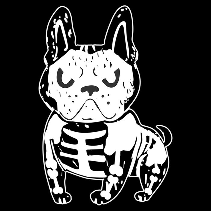 French Bulldog Skeleton Ghost Halloween Costume Gift Drawstring Bag