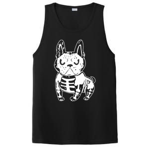 French Bulldog Skeleton Ghost Halloween Costume Gift PosiCharge Competitor Tank