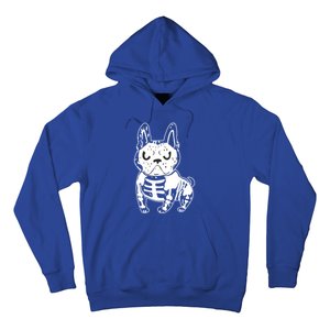 French Bulldog Skeleton Ghost Halloween Costume Gift Hoodie