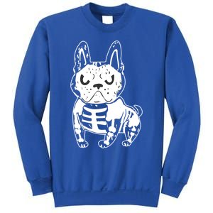 French Bulldog Skeleton Ghost Halloween Costume Gift Sweatshirt