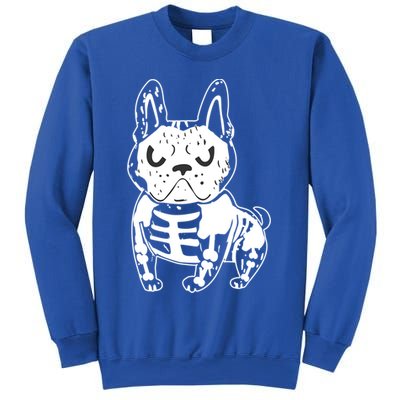 French Bulldog Skeleton Ghost Halloween Costume Gift Sweatshirt