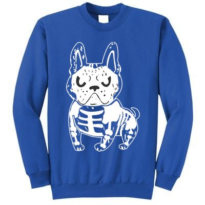 French Bulldog Skeleton Ghost Halloween Costume Gift Tall Sweatshirt