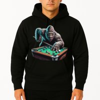 Funny Bigfoot Sasquatch Billiards Pool Player Hoodie