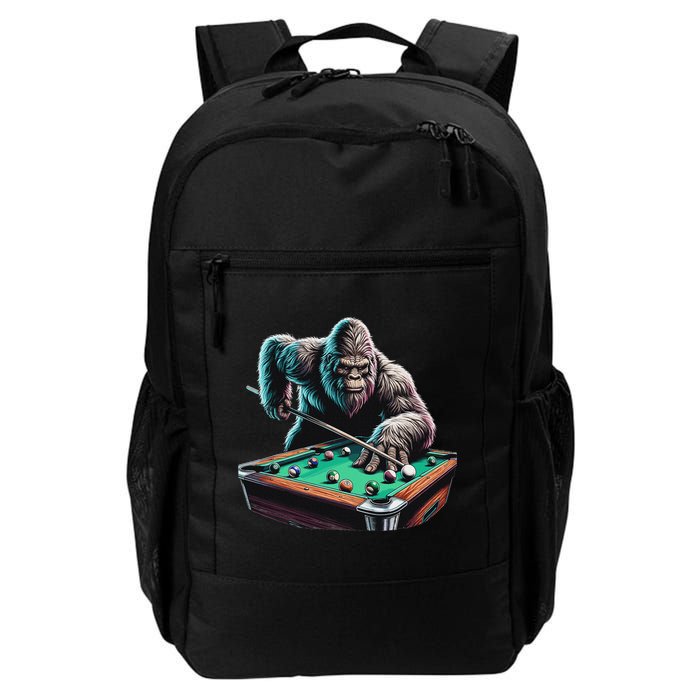 Funny Bigfoot Sasquatch Billiards Pool Player Backpack