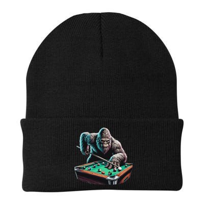 Funny Bigfoot Sasquatch Billiards Pool Player Beanie