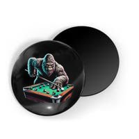 Funny Bigfoot Sasquatch Billiards Pool Player Magnet