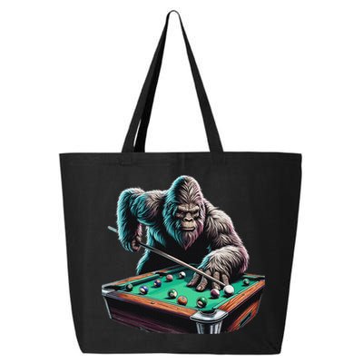Funny Bigfoot Sasquatch Billiards Pool Player 25L Jumbo Tote