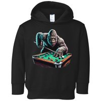 Funny Bigfoot Sasquatch Billiards Pool Player Toddler Hoodie