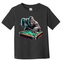 Funny Bigfoot Sasquatch Billiards Pool Player Toddler T-Shirt