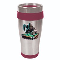 Funny Bigfoot Sasquatch Billiards Pool Player 16oz Travel Tumbler